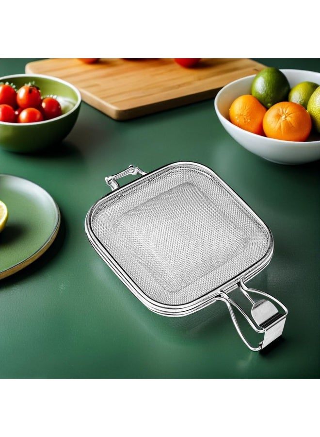 Relex Sandwich Roasting Net Clip Multi-Purpose Baking Tool for Toast BBQ and Vegetable Drying Oven Bread Clip with Hollow Design for Crispy Results Household Kitchen Accessory - Image 3
